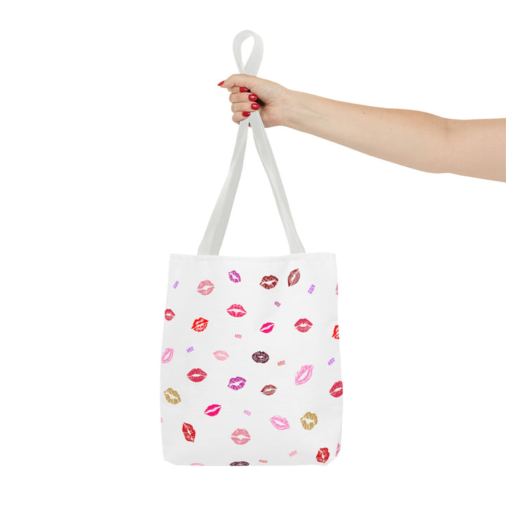 Kissing Lips - Tote Bag - White