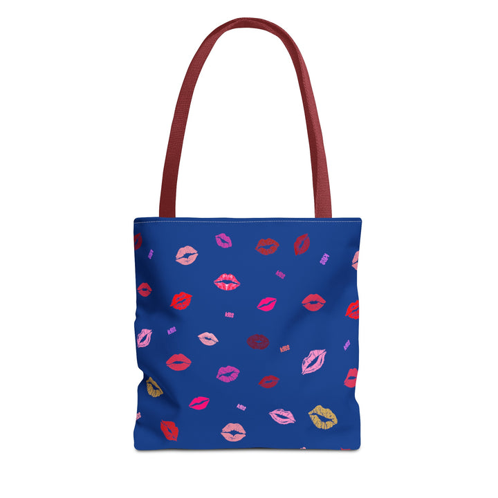 Kissing Lips - Tote Bag - Blue