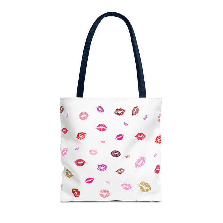 Kissing Lips - Tote Bag - White