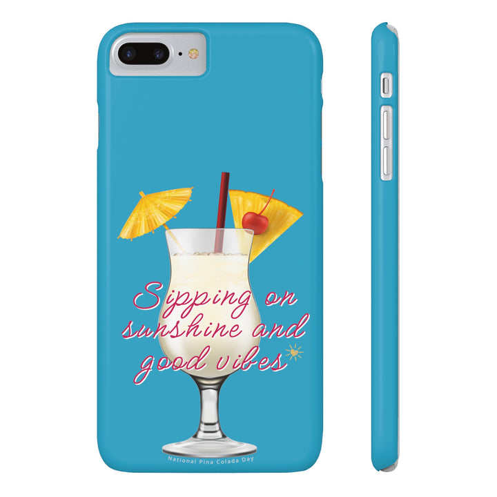 Pina Colada - Turquoise - iPhone - Slim Phone Cases