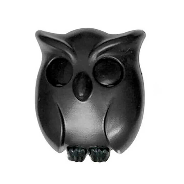 Night Owl Magnetic Wall Key Holder with Eye-Opening Feature - Black, White, Brown