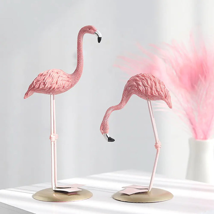 Elegant Pink Flamingo Ornament