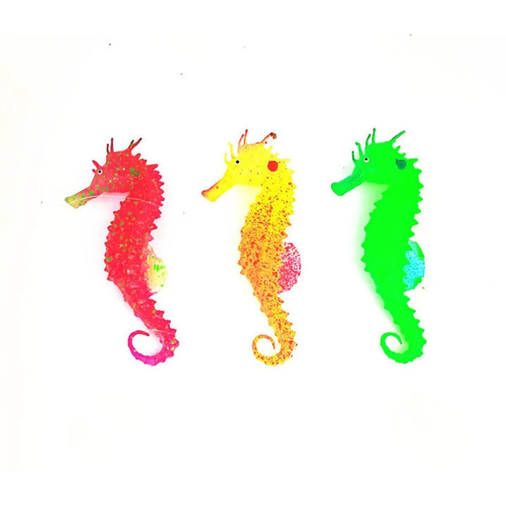 Silicone Luminous Sea Horse Aquarium Decoration